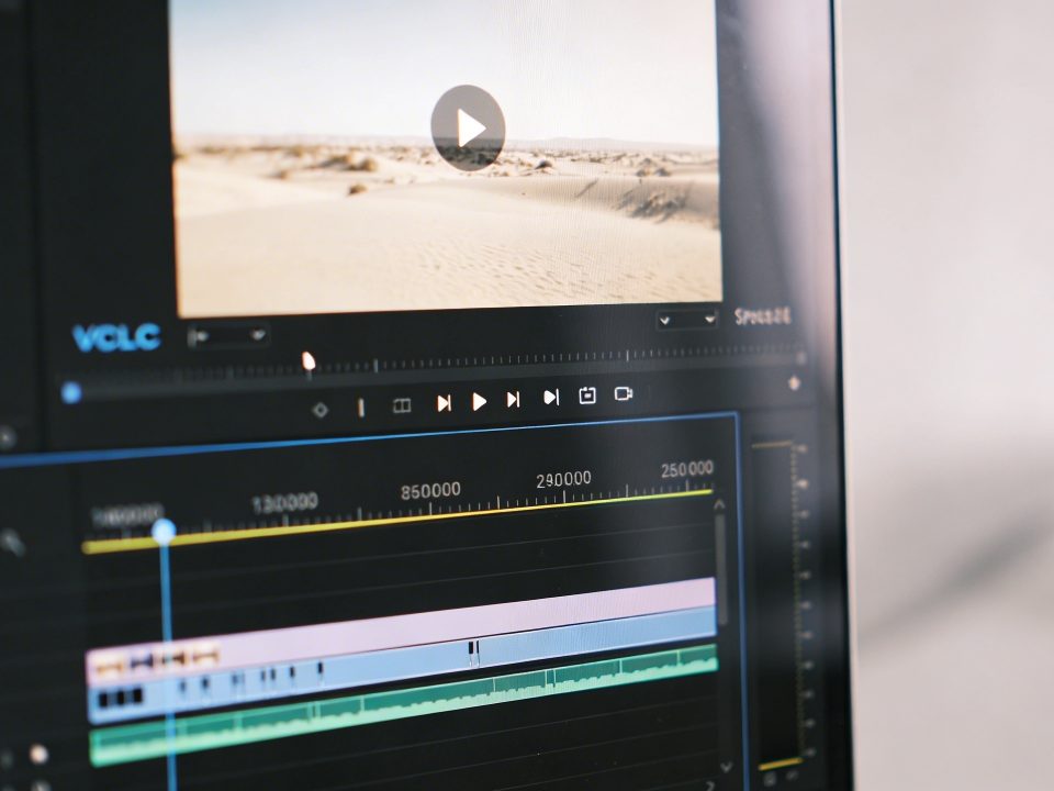 ecran dordinateur montrant vlc avec video decoupee
