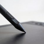 main levre photographique de tablette dessin numerique